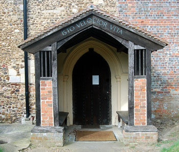south porch of Old Warden church March 2008